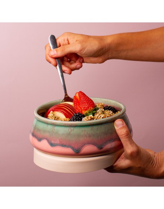 Dreamy Pink Flamingo Ceramic Bowl