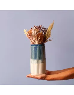 Inimitable Style Fluted Cylinder Vase